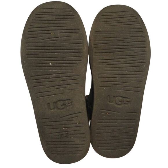 UGG Girls Jesslyn Tall Boots Sz US 3 EU 33 Kids Black Preppy Y2K Suede Shearling - Picture 3 of 14